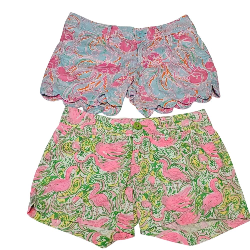 Lilly Pulitzer Shorts Bundle Buttercup Stretch & Callahan Chino Resortwear 00